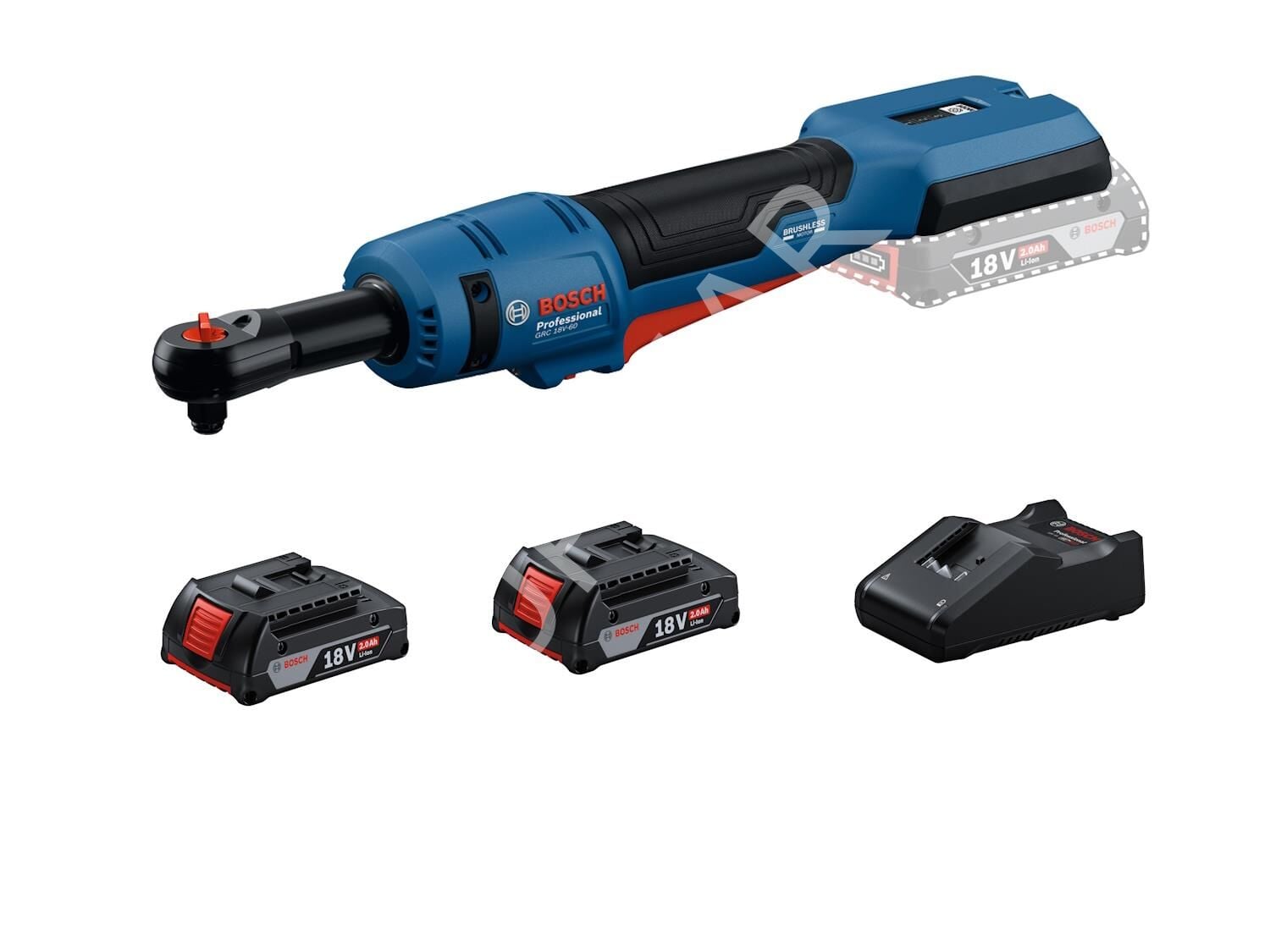 GRC 18V-60 2x2.0Ah Çift Akülü Darbeli Somun Sıkma Makinesi