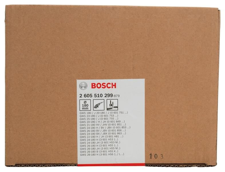 Bosch Taşlama Siperi Kapaklı Vidalı 180mm