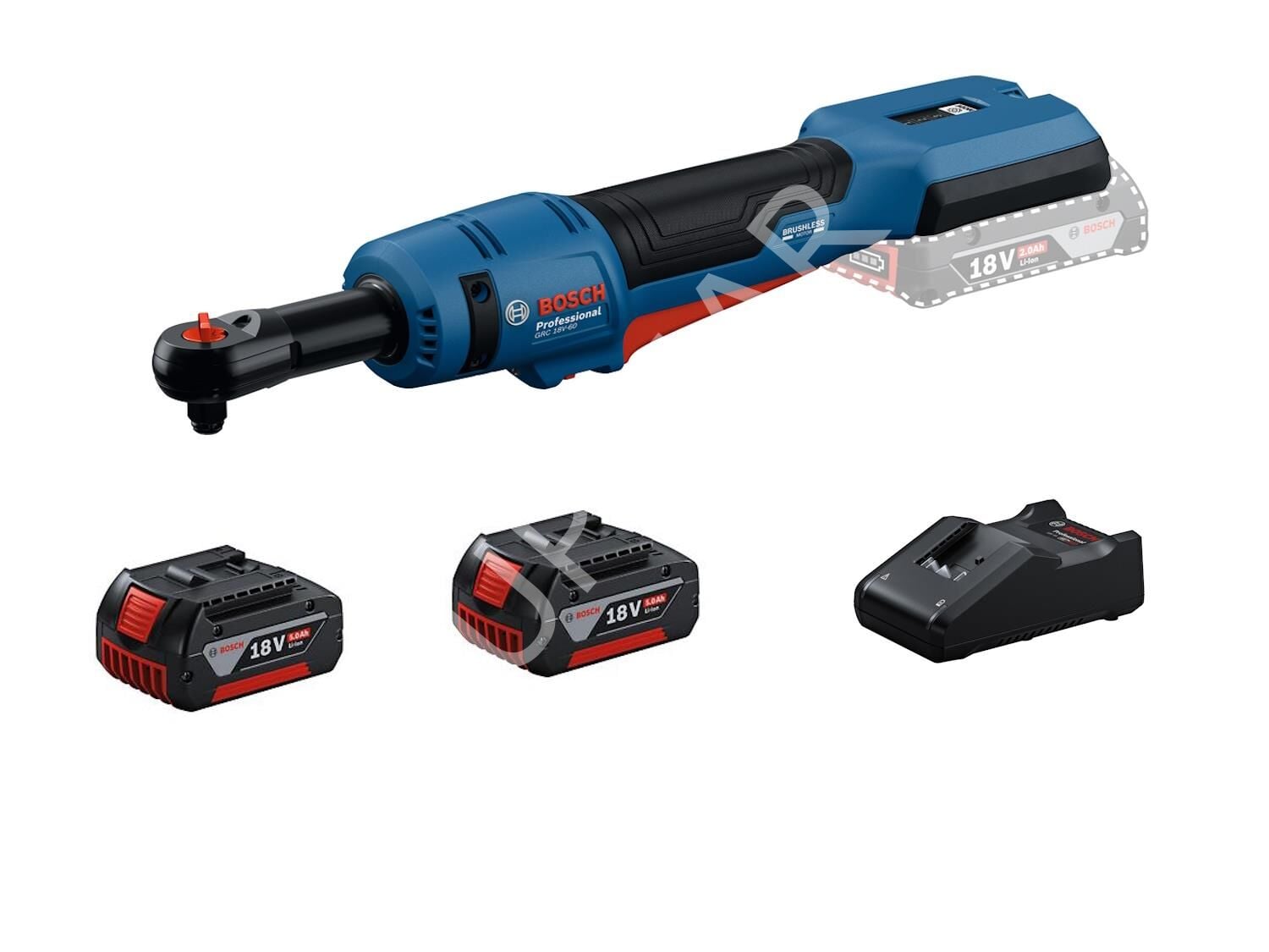 GRC 18V-60 2x5.0Ah Çift Akülü Darbeli Somun Sıkma Makinesi