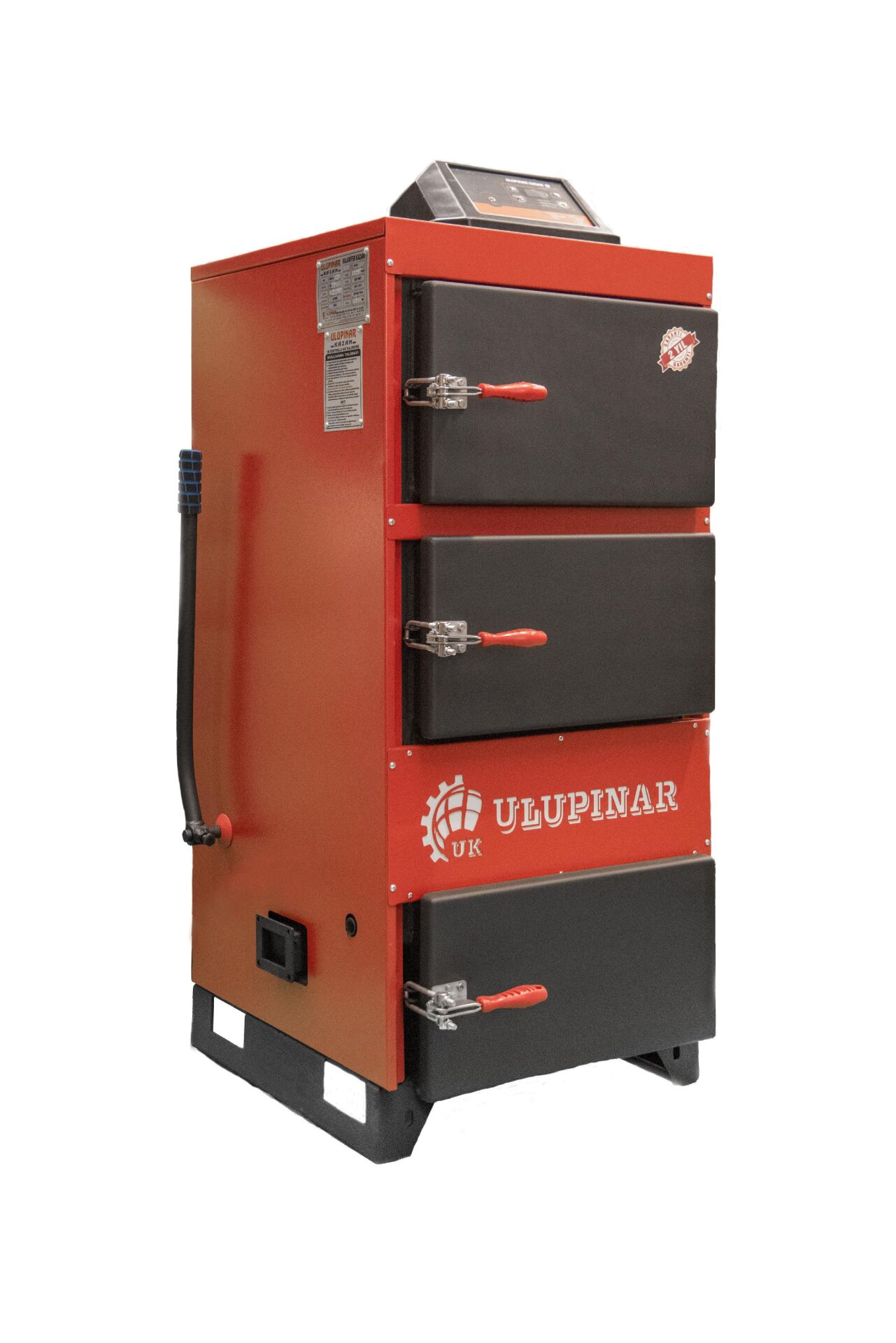 Ulupınar Katı Yakıtlı Kalorifer Kazanı (80.000 kcal - 5mm Gövdeli) - 580 kg Panelli Model