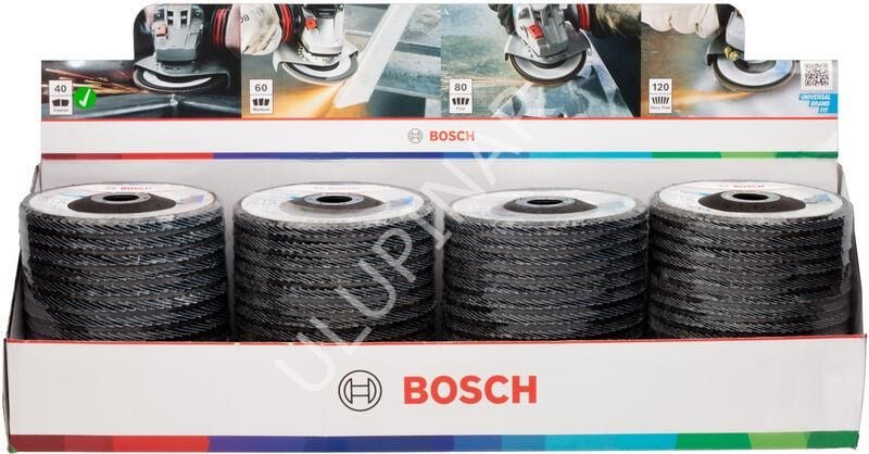 Bosch x451 Flap Disk 40K 115mm 60ad (60 Adet - Orijinal Bosch Aksesuar) - 2608626121