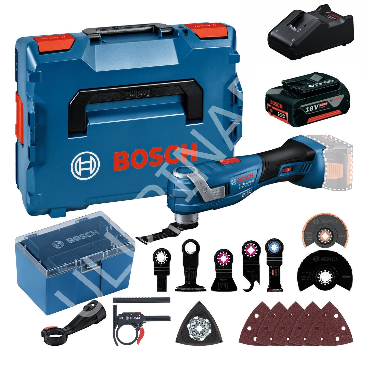 Bosch GOP 18V-34 1x4.0Ah Tek Akülü Salınım Hareketli Makine