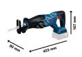 Bosch GSA 18V-280 Akülü  Panter Testere Solo