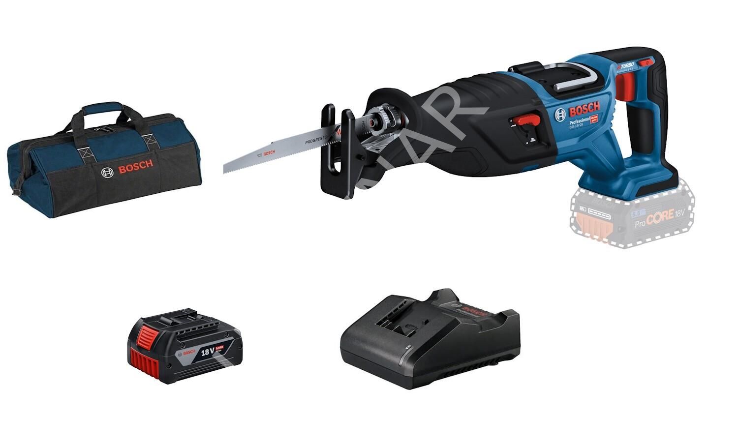 Bosch GSA 185-LI Akülü Panter Testere Seti 1 x 4.0 Ah Akü - GAL 18V-40