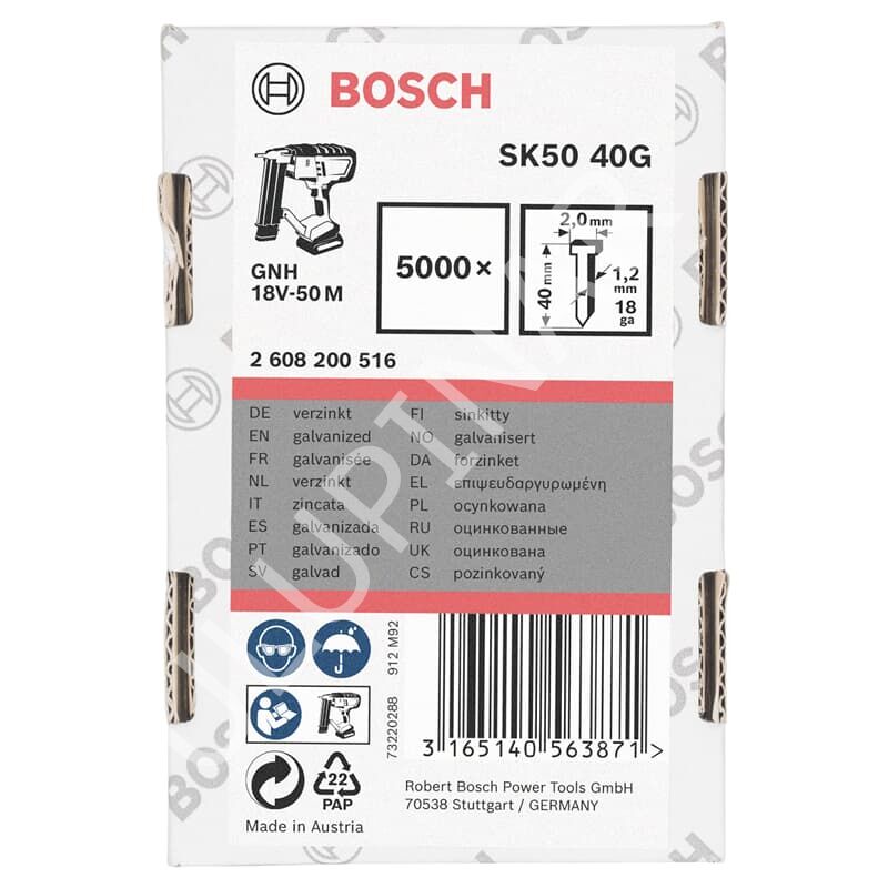 Bosch Havşa Başlı Çivi SK50 40mm 5000li GNH 18v-50
