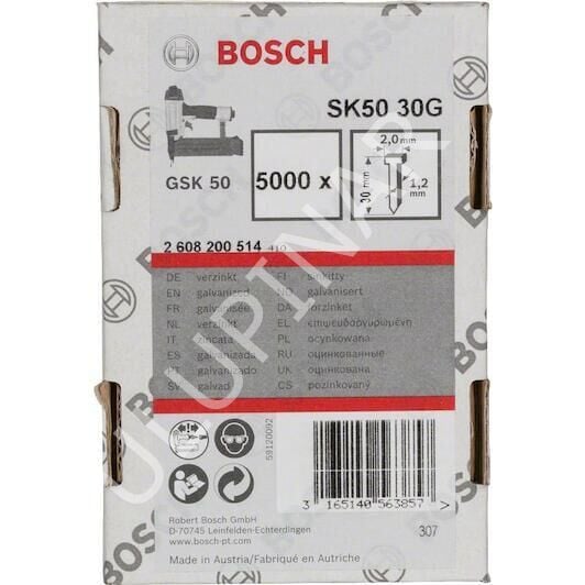 Bosch Havşa Başlı Çivi SK50 30mm 5000li GNH 18V-50
