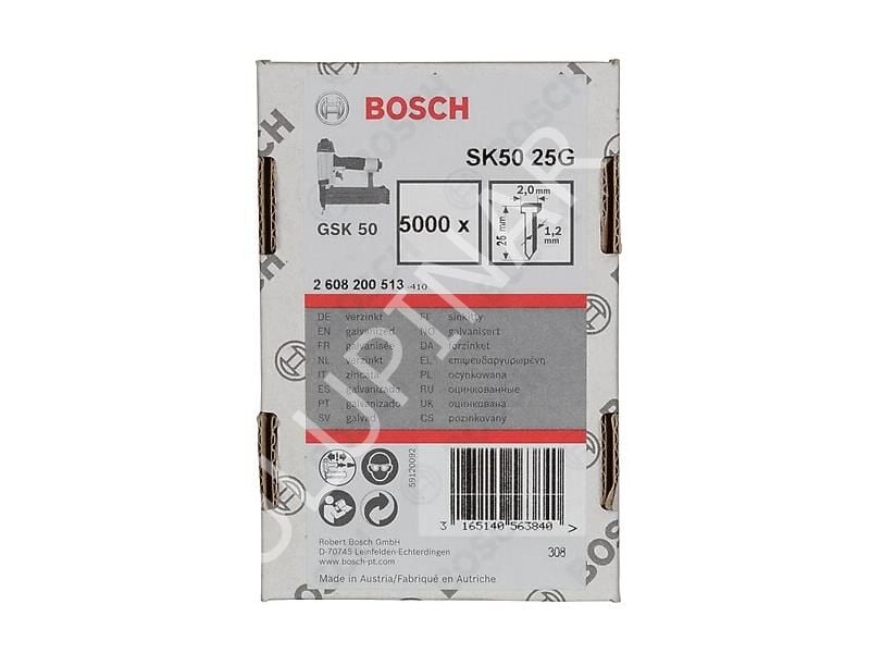 Bosch Havşa Başlı Çivi SK50 25mm 5000li GNH 18V-50