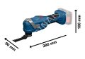 Bosch GOP 18V-30 Salınım Hareketli Makine Solo
