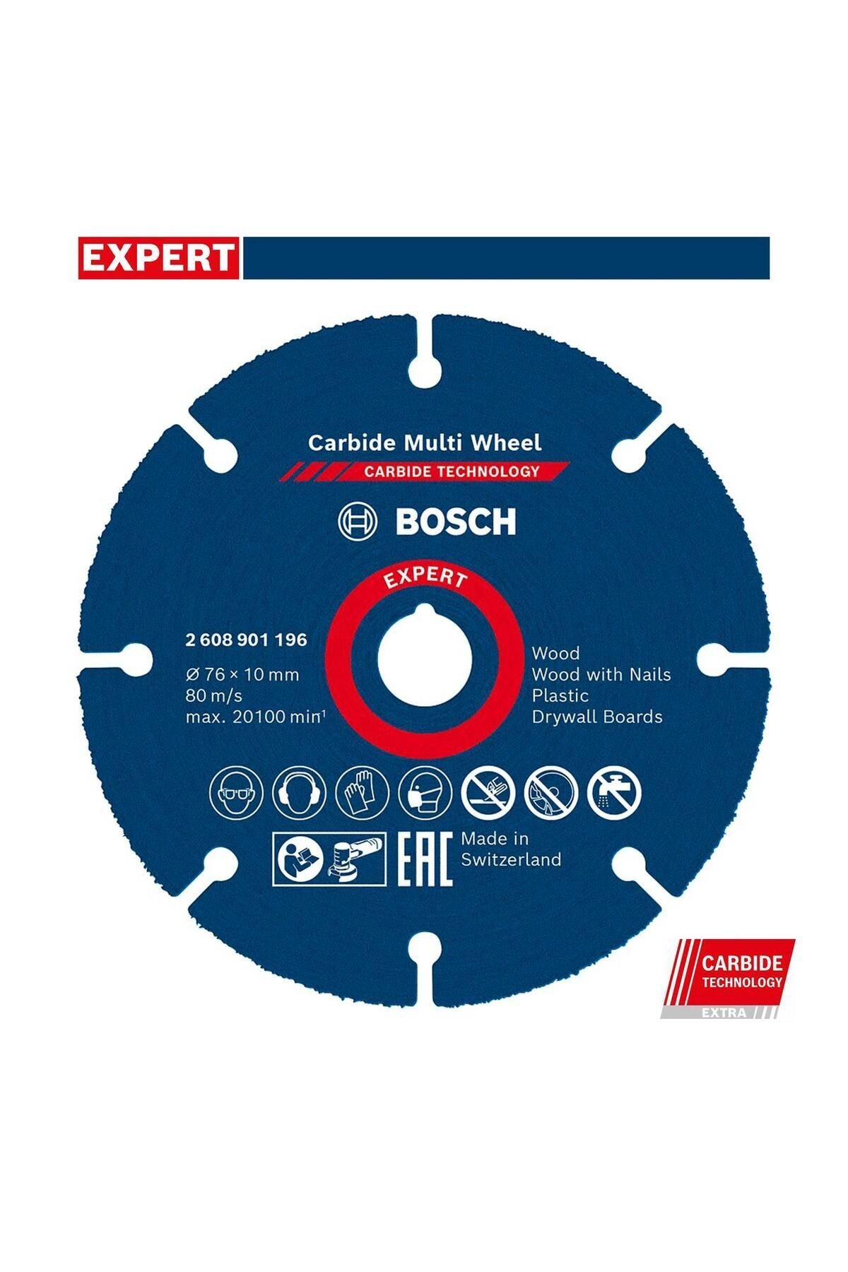 Bosch EXPERT Carbide Multi Wheel Kesici Disk 76 mm