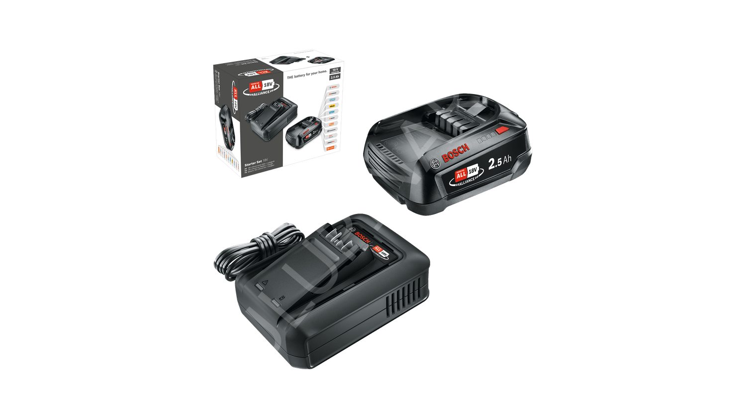 Bosch PBA 18V Başlangıç Seti (18V - 1x2.5 Ah + AL 18V-20/44) - 1600A031T4