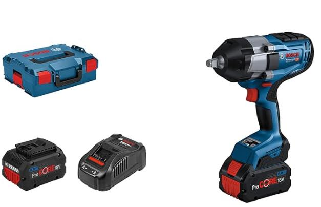 Bosch GDS 18V-1000 Akülü Darbeli Somun Sıkma Seti (2x8.0 Ah ProCORE + GAL 18V-160 + L-BOXX) - 06019J8300-SET