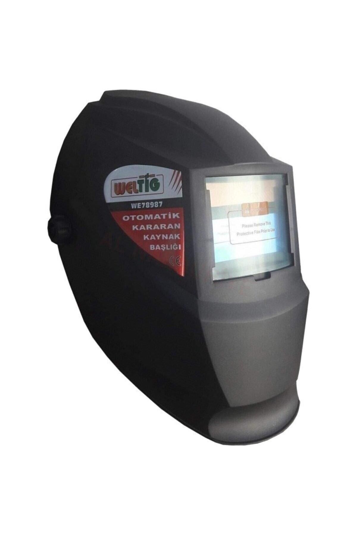 Weltig Otomatik Kararan Kaynakçı Başlığı (Güneş Enerjili Sensör - 9/13 Kararma Ayarlı / Ergonomik Ayarlanabilir Tasarım)