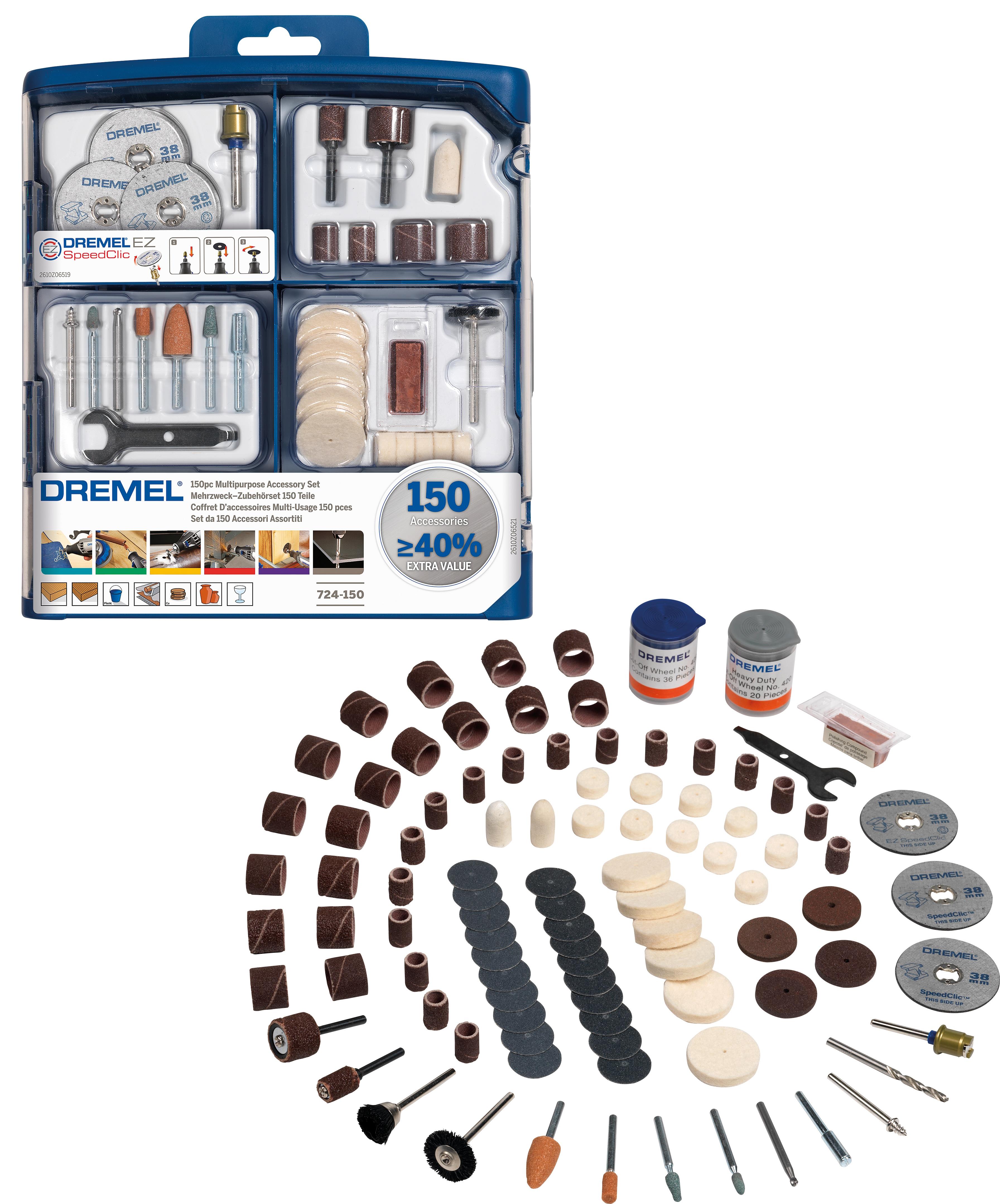 150 PARÇA DREMEL MULTİPURPOSE ACCESSORY SET (724)