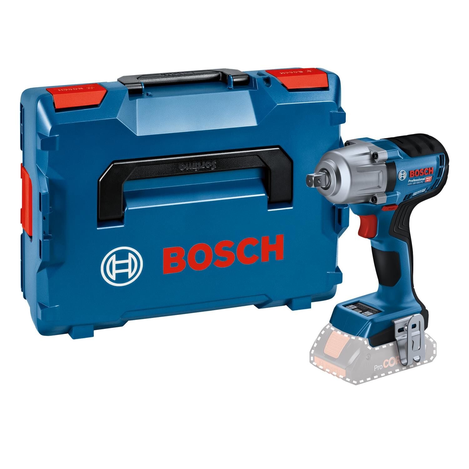 Bosch GDS 18V-450 PC Akülü Darbeli Somun Sıkma Makinesi (18V - 450 Nm - 1/2'' - Solo/Aküsüz) - 06019K4101
