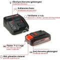Einhell 18V 2,5 Ah PCX Starter Kit Akü Şarj Cihazı