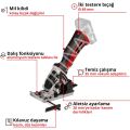 Einhell TE-CS 18/89Li Mini Daire Testere Solo