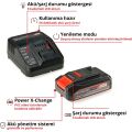Einhell 18V 2,5 Ah PCX Starter Kit Akü Şarj Cihazı