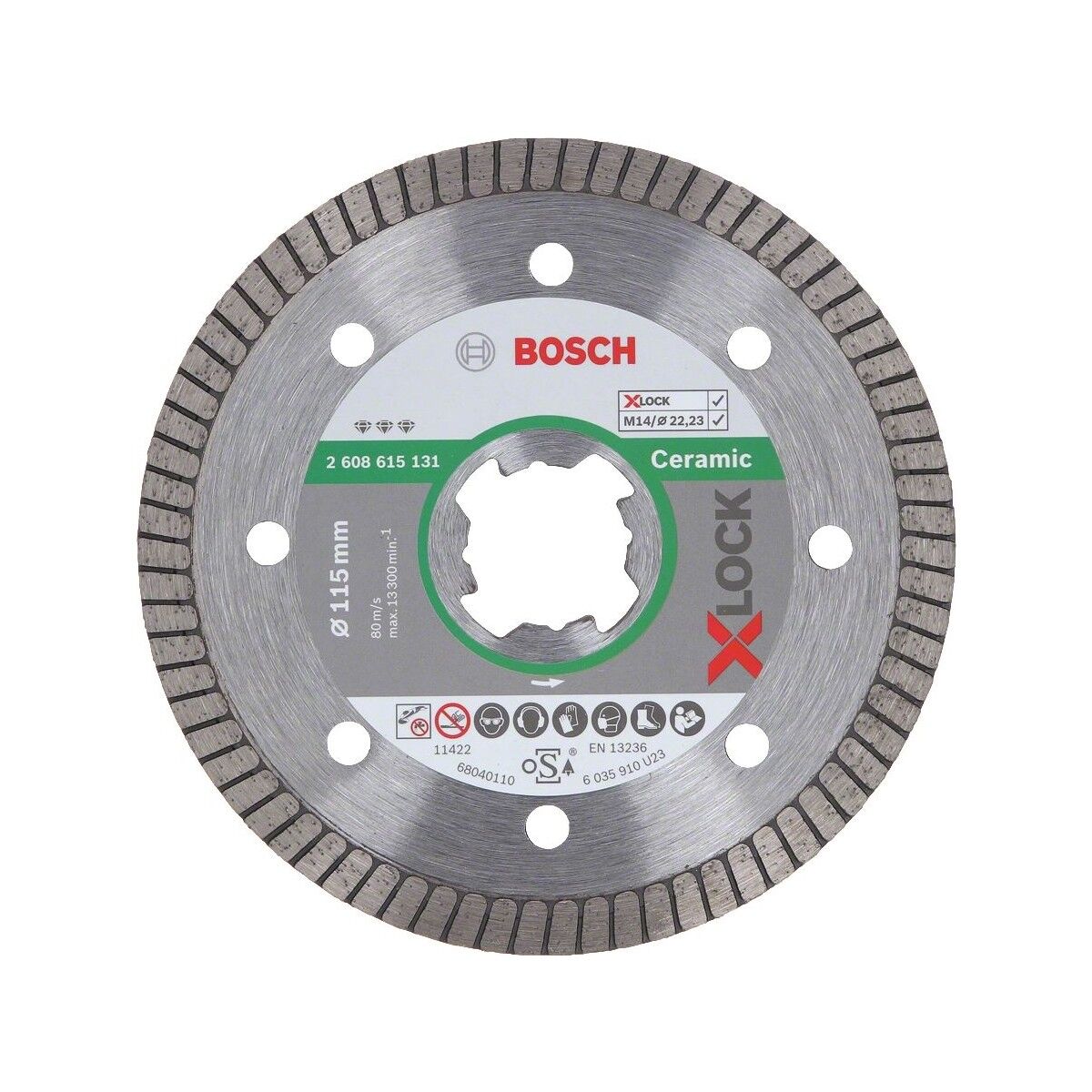 Bosch PRO Ceramic X-LOCK Elmas Kesme 115mm