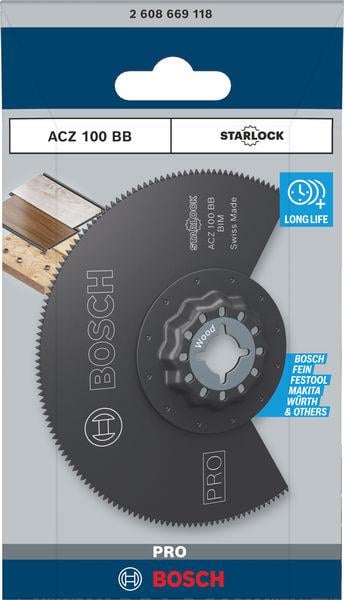 Bosch Pro ACZ 100 BB Ahşap Starlock Testere 1li