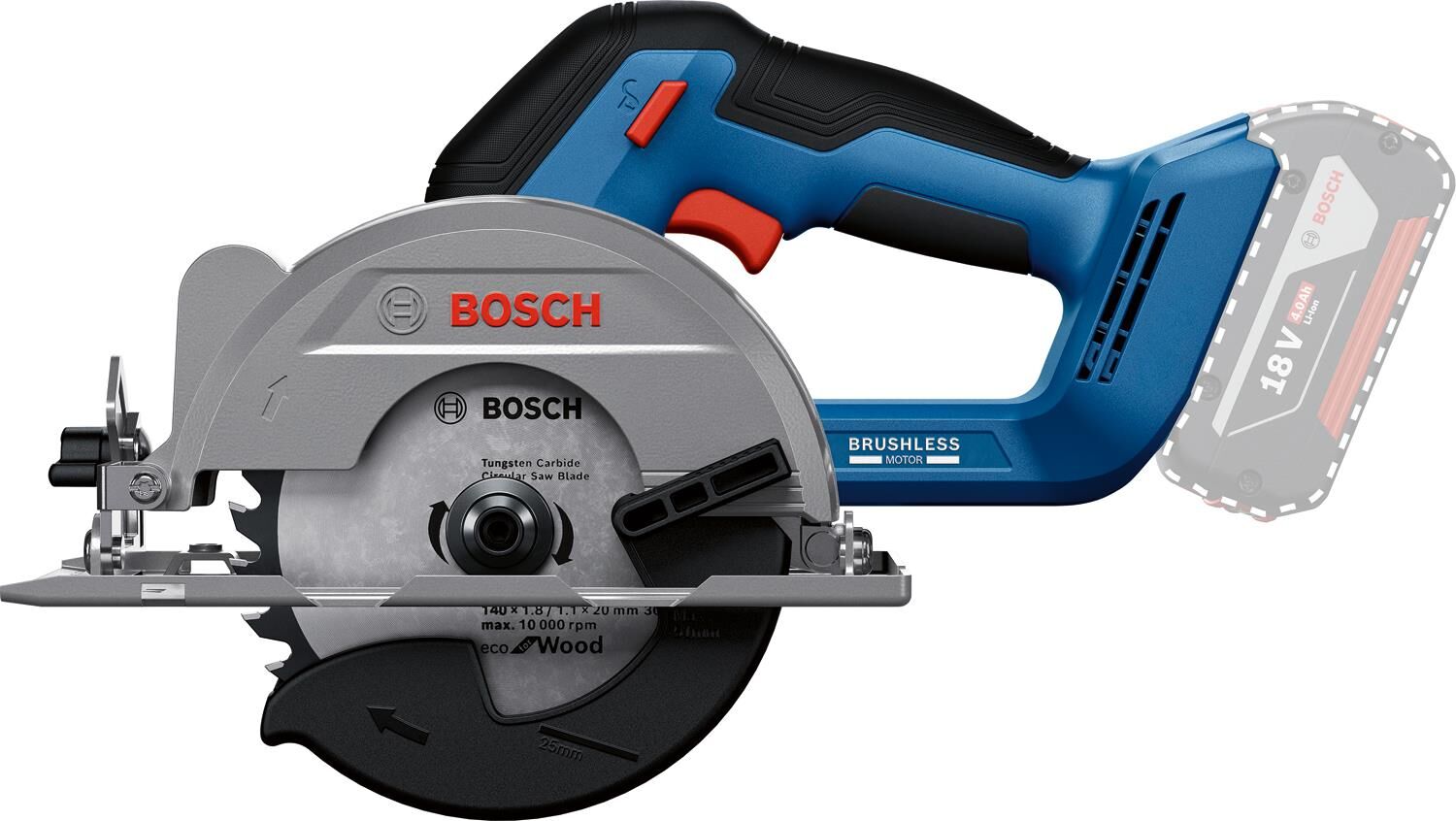 Bosch GKS 18V-51 Akülü Daire Testere (18V - 140 mm - Solo/Aküsüz) - 06019M3120