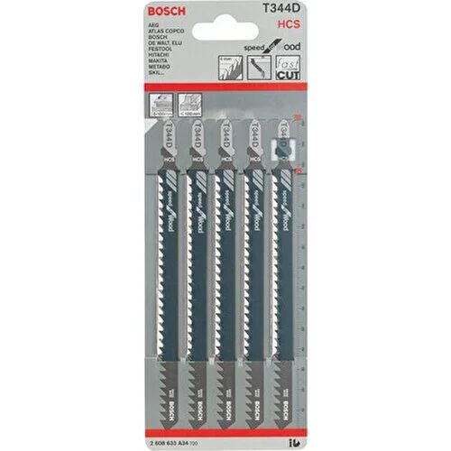 Bosch T 344 D Speed for Wood Dekupaj Testere Bıçağı (5'li Paket) - 2608633A34