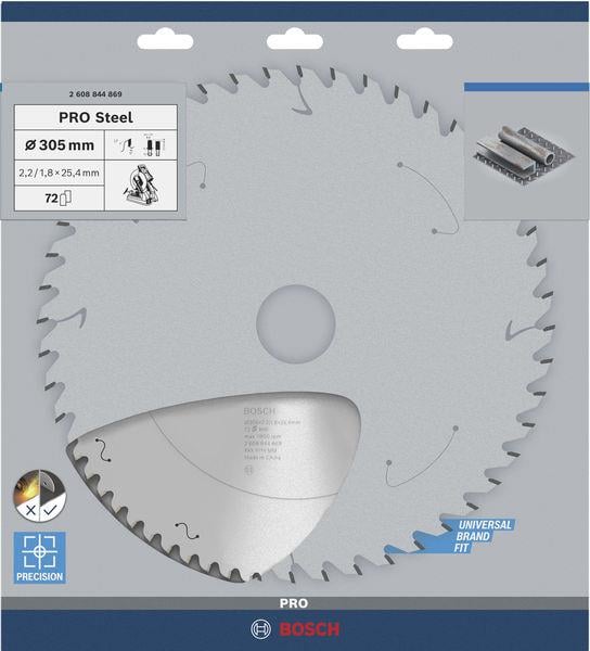 Daire Testere - PRO STEEL 305*25,4 mm 72 Diş