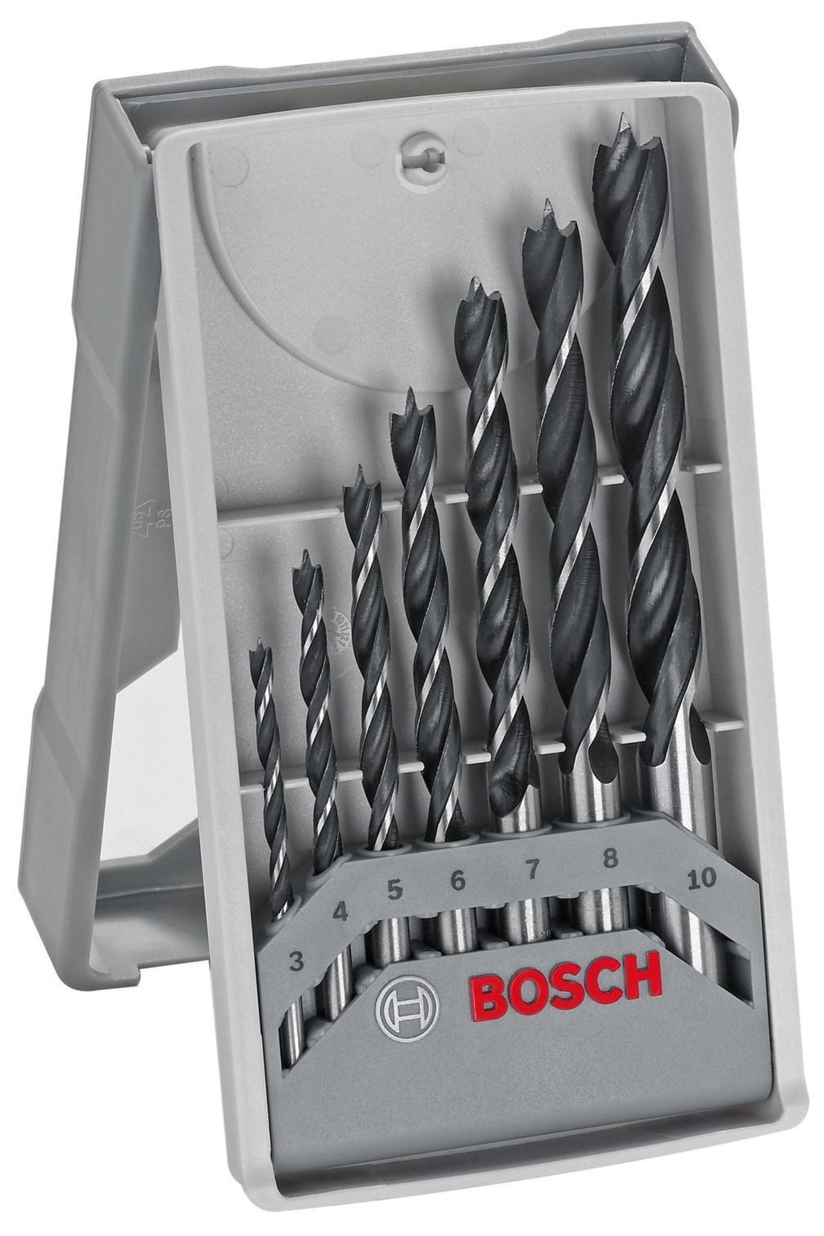 Bosch Silindir Şaftlı Ahşap Matkap Ucu Seti (7 Parça / 3 - 10 mm) - 2607017034