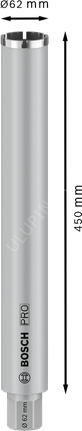 Bosch Standard for Concrete Sulu Karot Ucu (62 x 450 mm - 1 1/4'' UNC) - 2608601737
