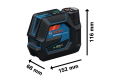 Bosch GCL 12V-50-22 CG BT150 Tripod Pil