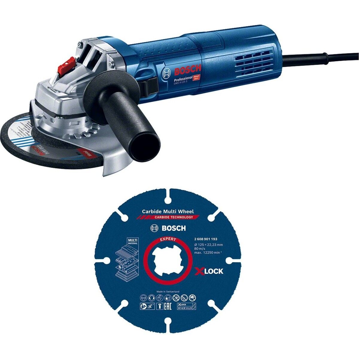 Bosch GWS 9-125 S Değişken Devir Ayarlı Avuç Taşlama (CMW Elmas Disk Hediyeli) - 0615990N3G