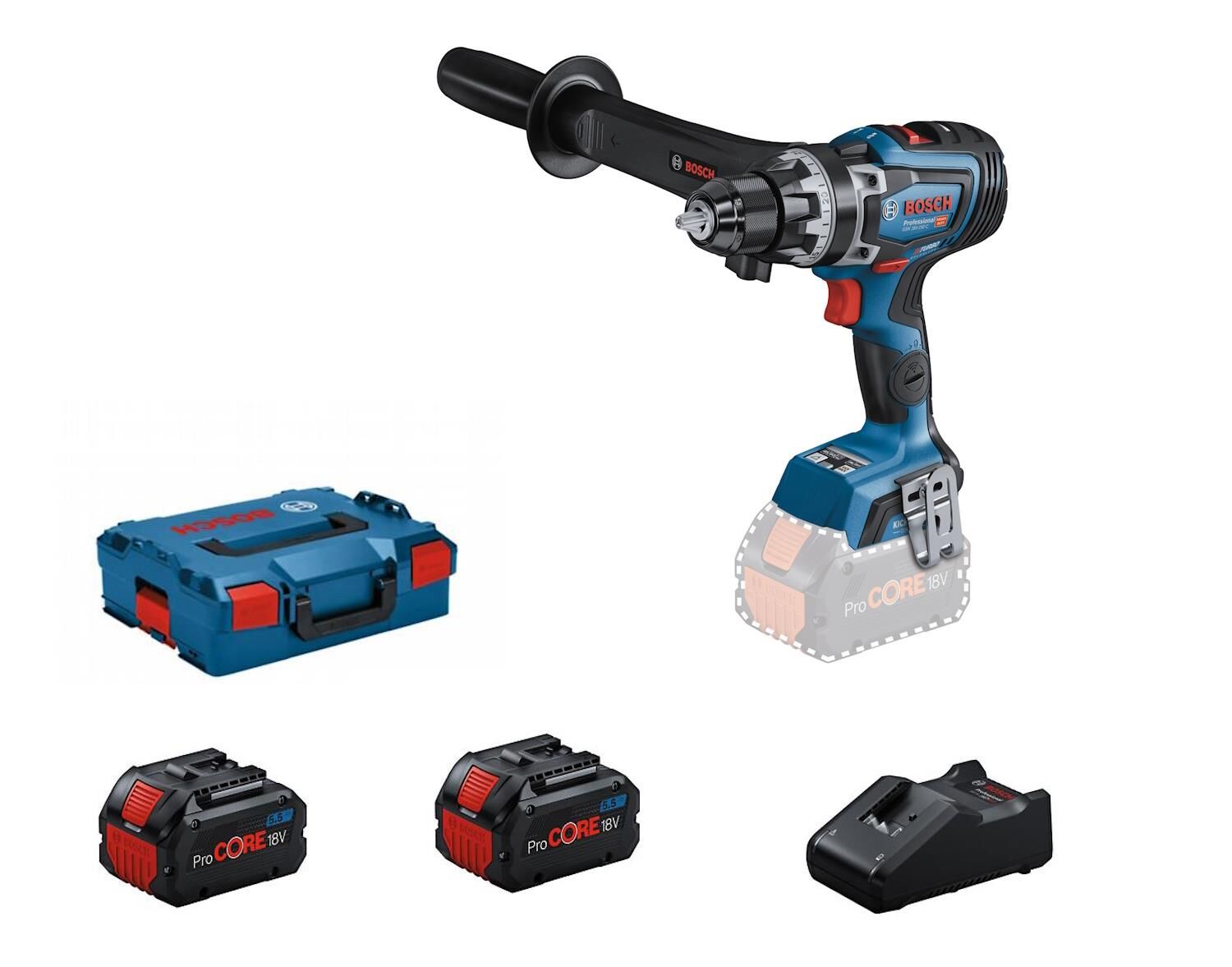 Bosch GSB 18V-110 C Procore 2x5,5Ah Akülü Darbeli Vidalama