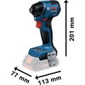 Bosch GDR 18V-220 C Akülü Darbeli Tornavida (2 x 5.0 Ah) - 06019L60L0-SET