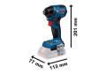 Bosch GDR 18V-220 C Akülü Darbeli Tornavida (2 x 4.0 Ah) - 06019L6000-SET