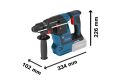 Bosch GBH 18V-26 1x4.0Ah Tek Akülü Kırıcı Delici