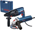 Bosch GBH 240 ve GWS 750-125 S Kırıcı-Delici ve Devir Ayarlı Taşlama Seti (2'li Avantajlı Set) - 0615990M8H