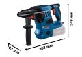 Bosch GBH 18V-28 C 2x4.0Ah Çift Akülü Kırıcı Delici