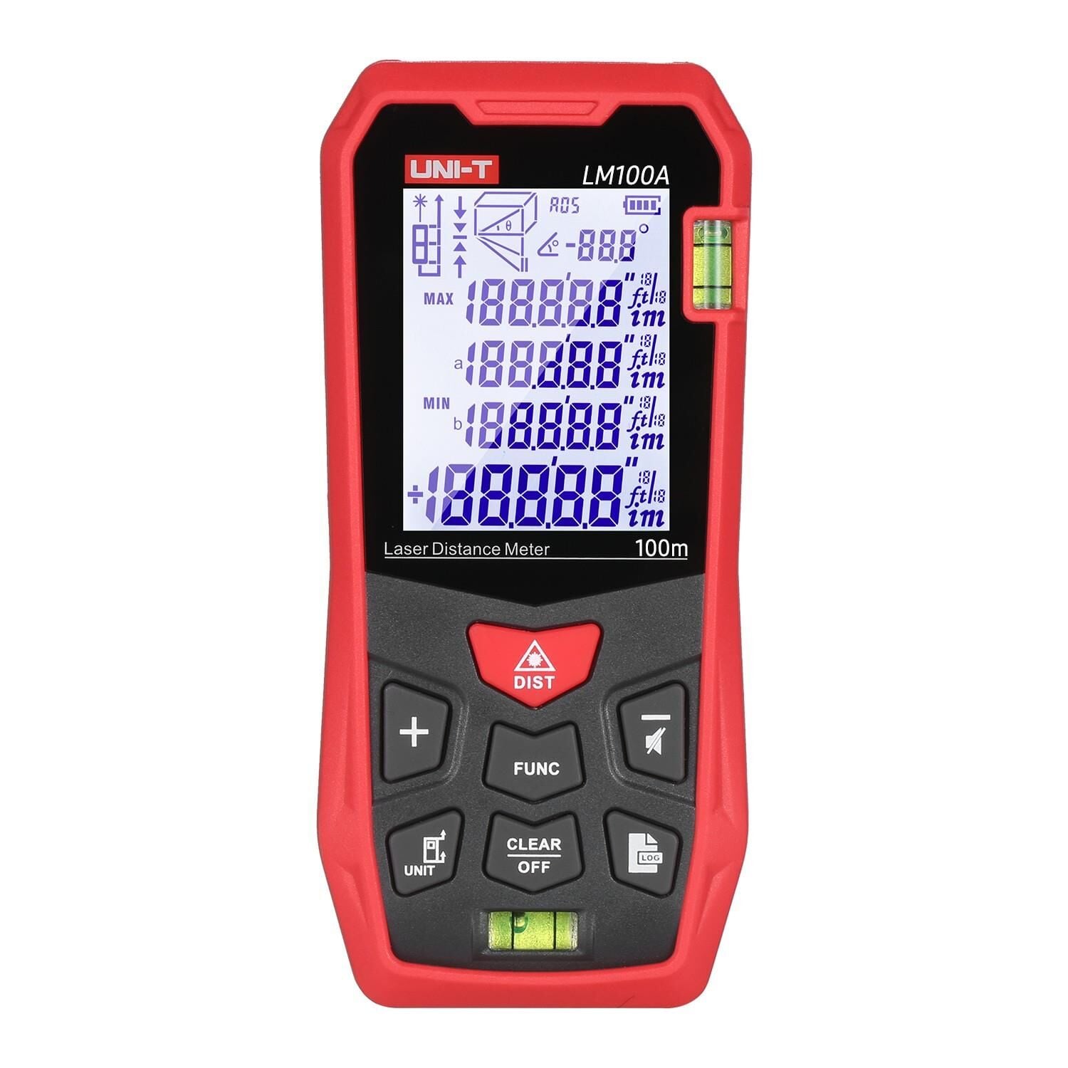 Uni-T LM100A Lazer Metre (100 Metre - Hassas Ölçüm / LCD Ekran)